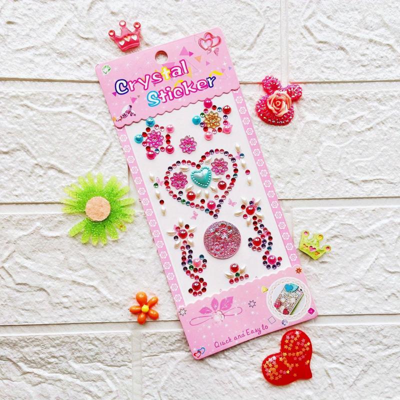 1pc Love Flower Style Gem Stickers