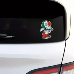 2pcs Mexican Flag Stickers Reflective Secure Sticker
