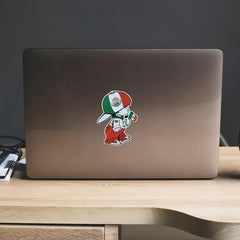 2pcs Mexican Flag Stickers Reflective Secure Sticker
