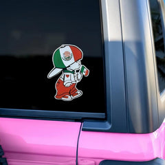 2pcs Mexican Flag Stickers Reflective Secure Sticker