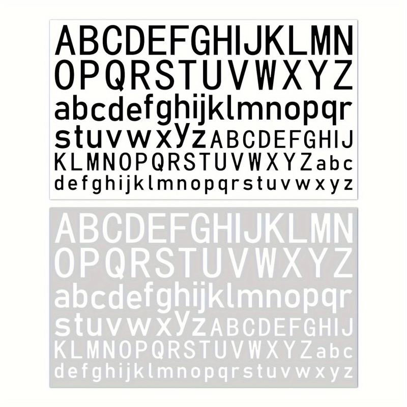 52pcs English Letter Sticker Monogram Adhesive Label Christmas Decoration
