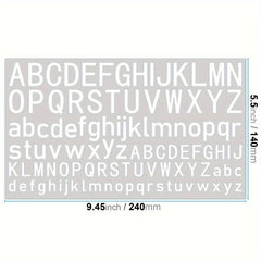 52pcs English Letter Sticker Monogram Adhesive Label Christmas Decoration
