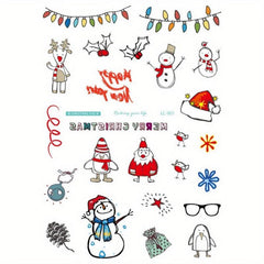 Waterproof Christmas Tattoo Sticker - Christmas Party Temporary Tattoo