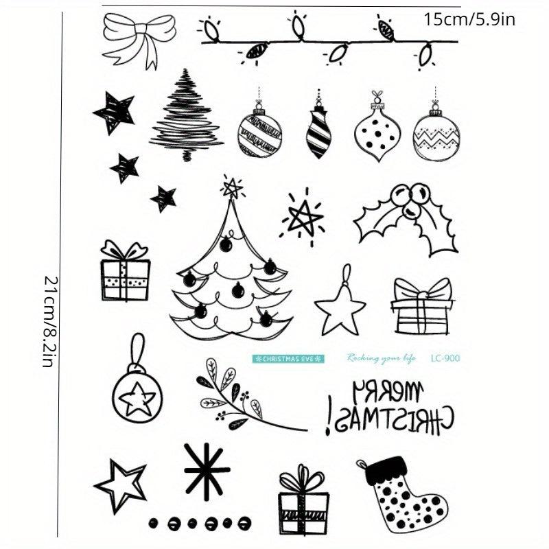 Waterproof Christmas Tattoo Sticker - Christmas Party Temporary Tattoo