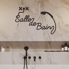 Removable Waterproof Vinyl Bathroom Wall Sticker