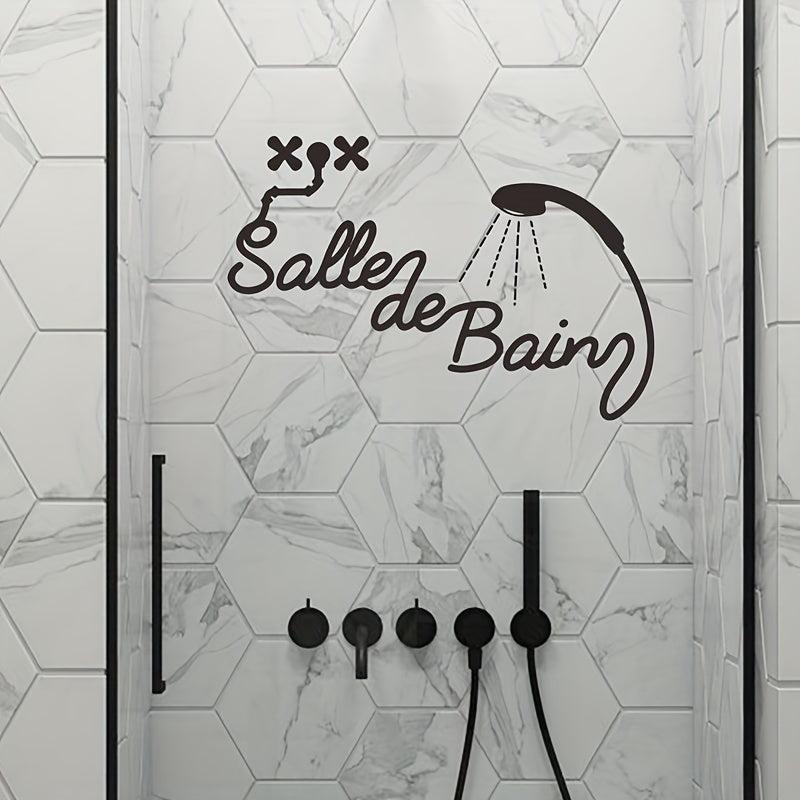 Removable Waterproof Vinyl Bathroom Wall Sticker
