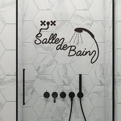 Removable Waterproof Vinyl Bathroom Wall Sticker