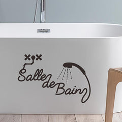 Removable Waterproof Vinyl Bathroom Wall Sticker