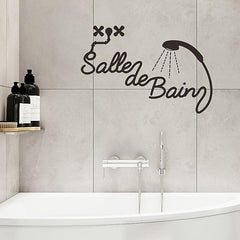 Removable Waterproof Vinyl Bathroom Wall Sticker