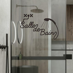 Removable Waterproof Vinyl Bathroom Wall Sticker