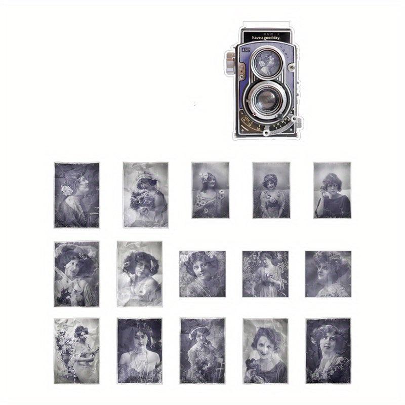 45pcs Vintage Photo Washi Stickers - Unlock Your Photo Studio Story