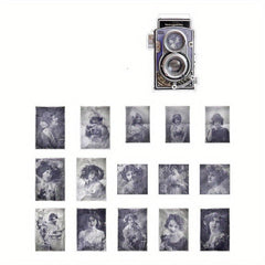 45pcs Vintage Photo Washi Stickers - Unlock Your Photo Studio Story