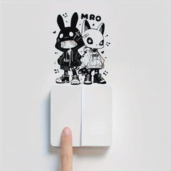 1pc Cartoon Animal Switch Sticker Decorative Wall Sticker