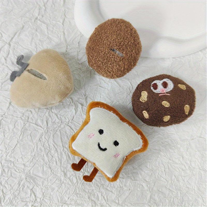 Rice Balls Biscuits Bread Dolls Plush Cotton filled Accessories