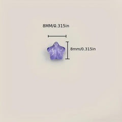 25pcs Antique Glass Pentagram Beads for DIY Jewelry Making