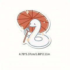 50pcs Cartoon Snake Stickers for Journal Phone Cases Water Bottles