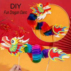 DIY Dragon Dance Kit for Family Games Party Toys