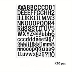 2 Letter Stickers Gift Ledger Decorative Label Stickers