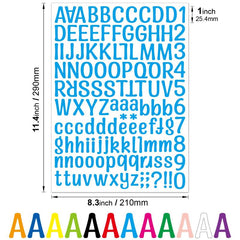 2 Letter Stickers Gift Ledger Decorative Label Stickers
