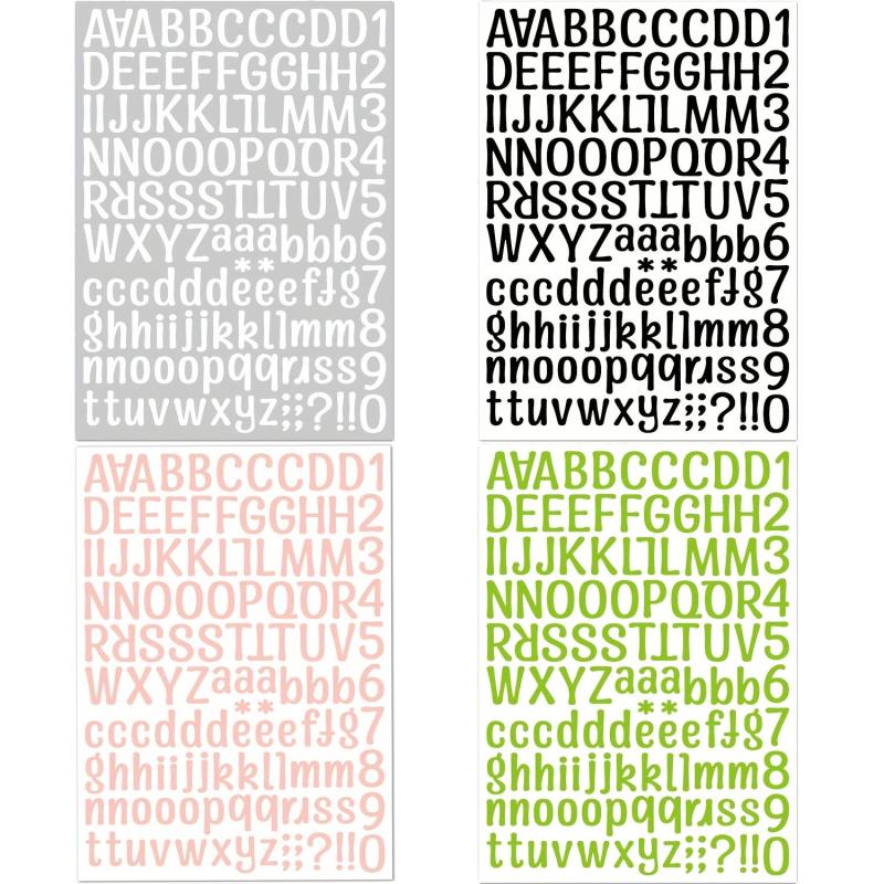 2 Letter Stickers Gift Ledger Decorative Label Stickers