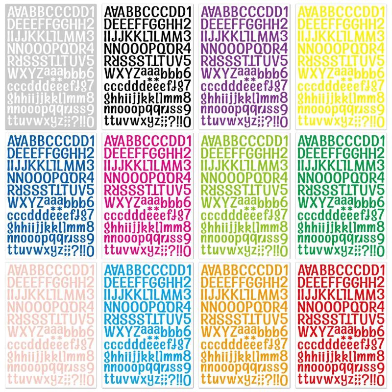 2 Letter Stickers Gift Ledger Decorative Label Stickers