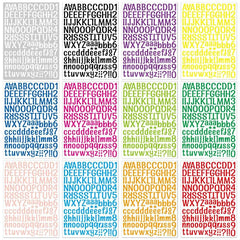 2 Letter Stickers Gift Ledger Decorative Label Stickers