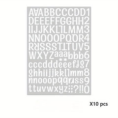 2 Letter Stickers Gift Ledger Decorative Label Stickers