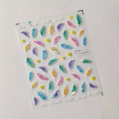Japanese Three-dimensional Nail Stickers Frosted Transparent Adhesive Nail Art