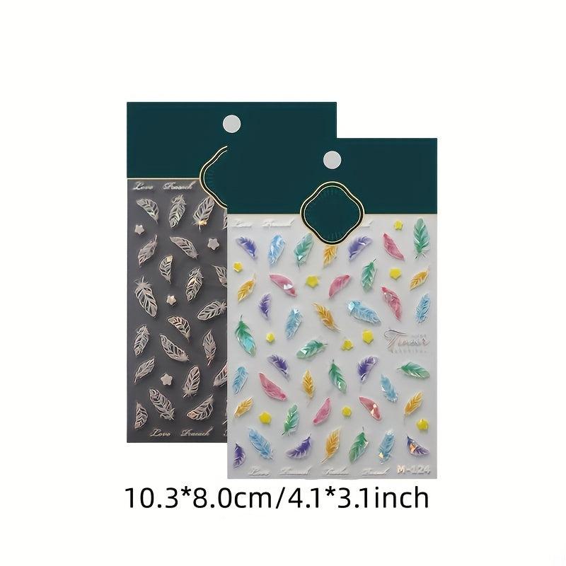 Japanese Three-dimensional Nail Stickers Frosted Transparent Adhesive Nail Art