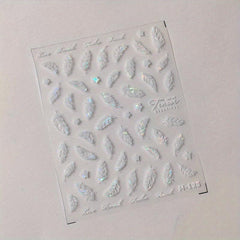 Japanese Three-dimensional Nail Stickers Frosted Transparent Adhesive Nail Art