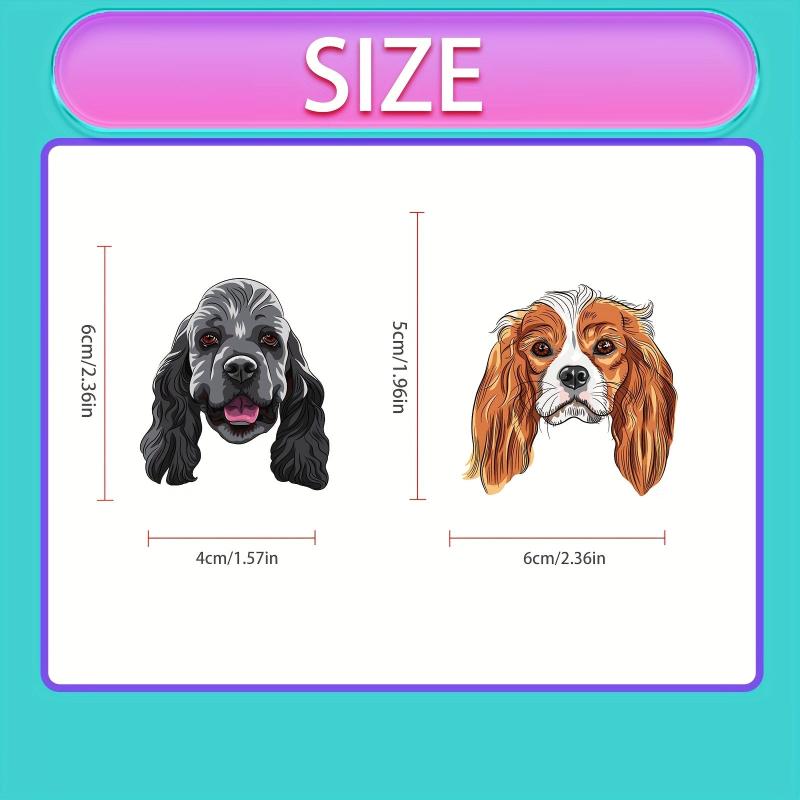 50pcs Cute Dog Waterproof Stickers Decals for Water Bottle Laptop Phone Case