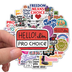 50pcs Feminism Abortionism Stickers Waterproof DIY Decoration For Teens Adult