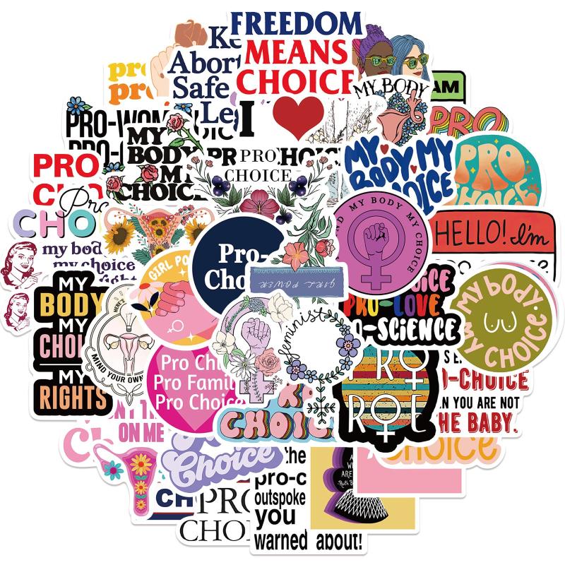 50pcs Feminism Abortionism Stickers Waterproof DIY Decoration For Teens Adult