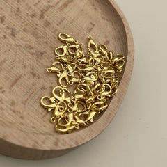 Jewelry Making Accessory Set: 50 Lobster Clasps, 200 Cord Tips, 200 Jump Rings