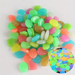 100pcs 200pcs Colorful Luminous Stones for DIY Handcraft Night Glow
