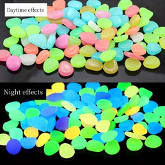 100pcs 200pcs Colorful Luminous Stones for DIY Handcraft Night Glow