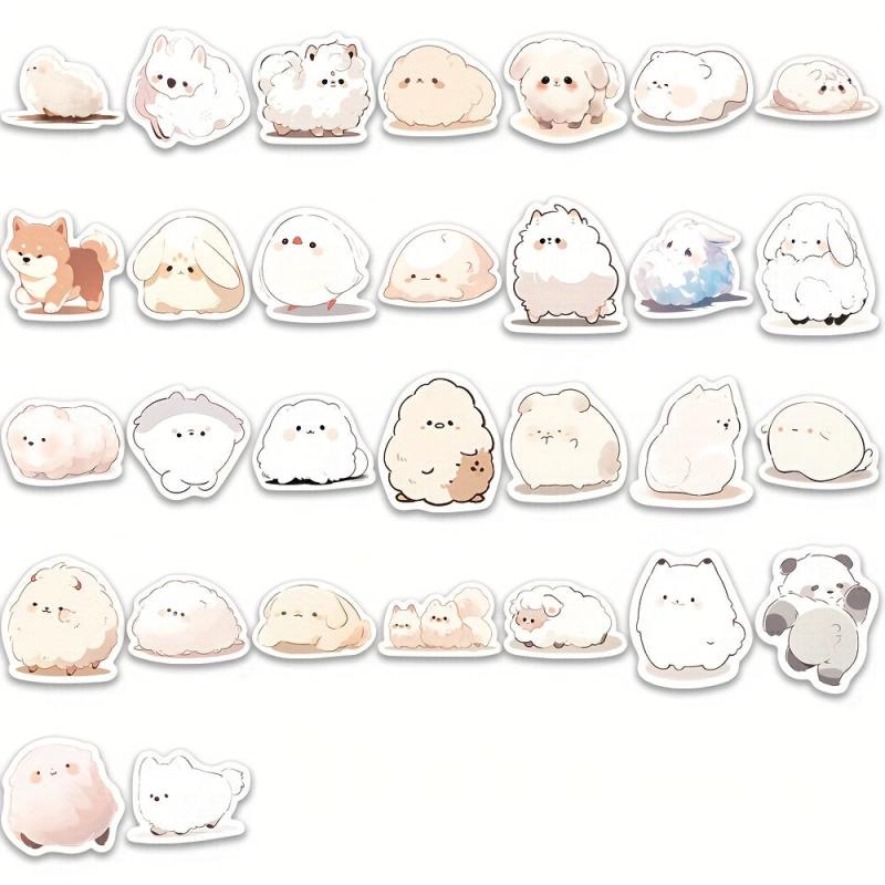 100pcs Animal Stickers For Mobile Phone Coffee Cup Notebook