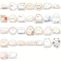 100pcs Animal Stickers For Mobile Phone Coffee Cup Notebook