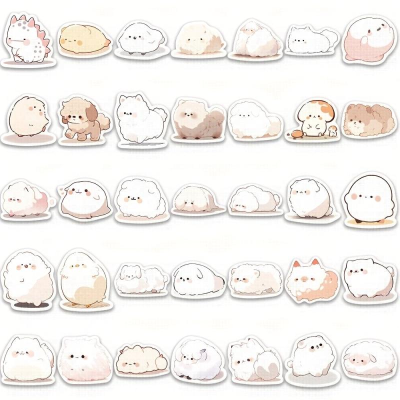 100pcs Animal Stickers For Mobile Phone Coffee Cup Notebook