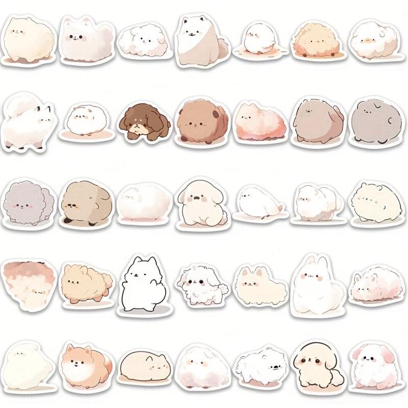 100pcs Animal Stickers For Mobile Phone Coffee Cup Notebook