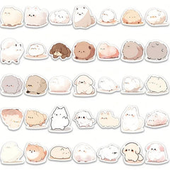 100pcs Animal Stickers For Mobile Phone Coffee Cup Notebook