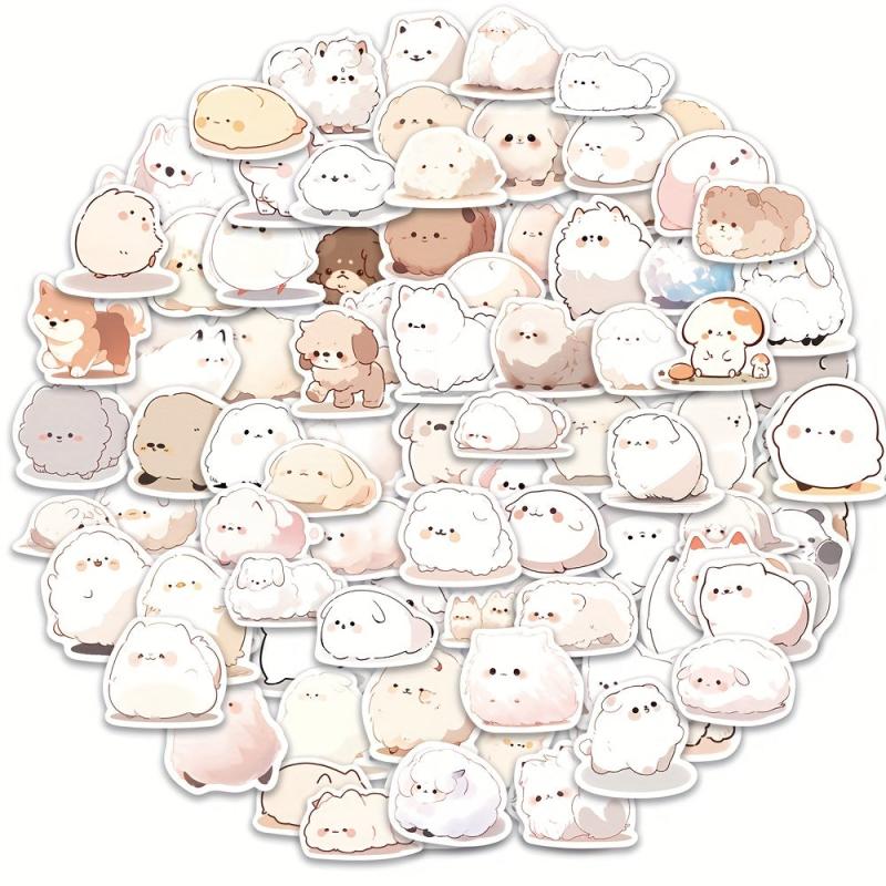 100pcs Animal Stickers For Mobile Phone Coffee Cup Notebook