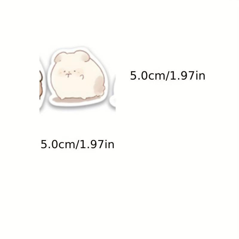 100pcs Animal Stickers For Mobile Phone Coffee Cup Notebook