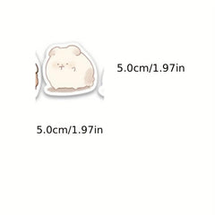 100pcs Animal Stickers For Mobile Phone Coffee Cup Notebook