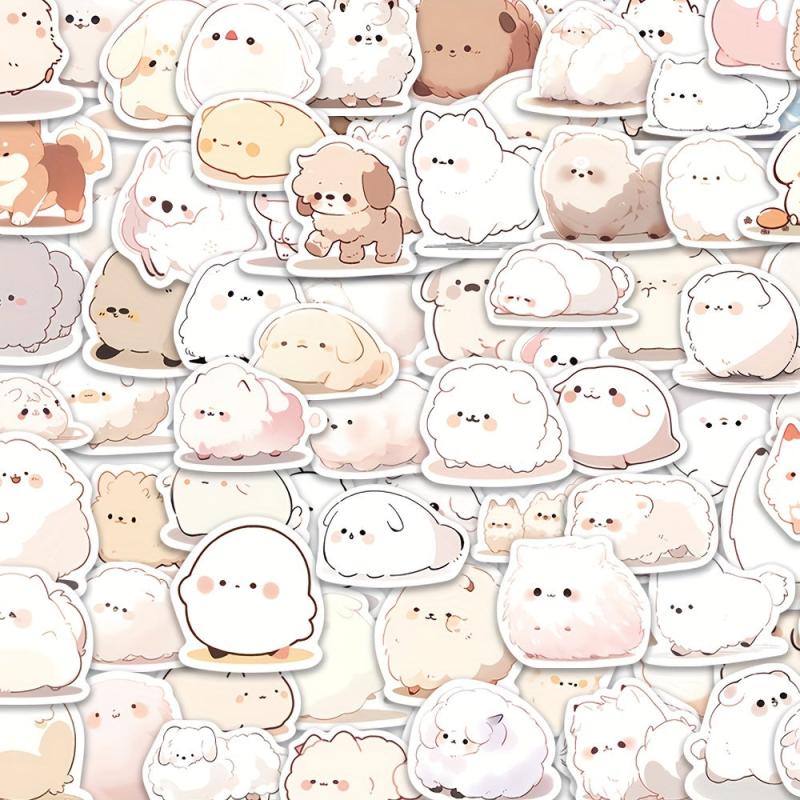 100pcs Animal Stickers For Mobile Phone Coffee Cup Notebook