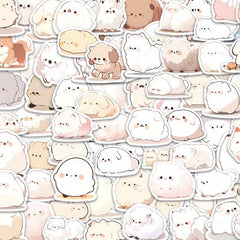 100pcs Animal Stickers For Mobile Phone Coffee Cup Notebook