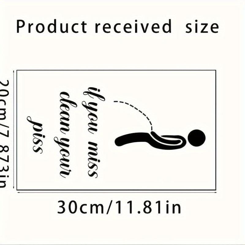 Toilet Seat Sticker If You Miss clean You Piss Funny Decal