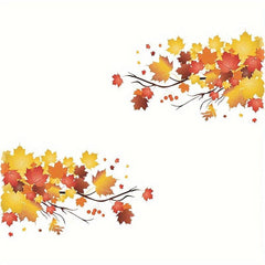 Autumn Maple Leaf Stickers Home Decoration Wall Sticker PVC Self adhesive