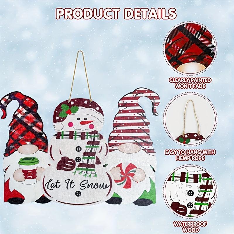 Christmas Thanksgiving Double Sided Printed Door Decoration