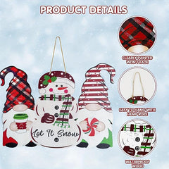 Christmas Thanksgiving Double Sided Printed Door Decoration